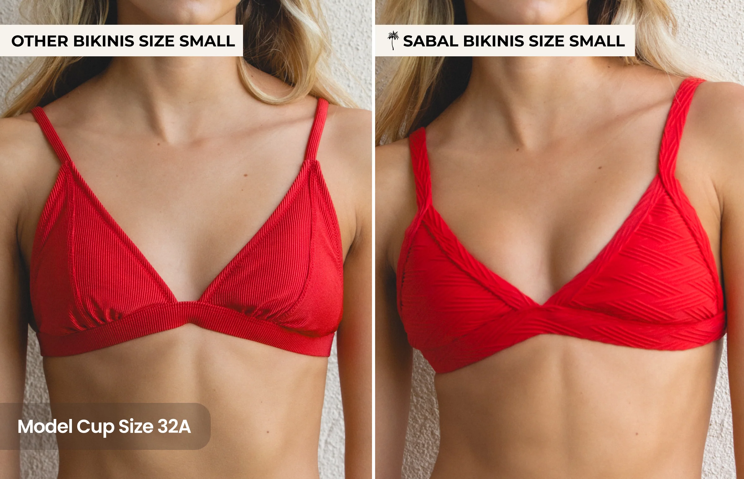 Cleavage-Enhancing Seaside Bikini Top - Red Tides - Image 4