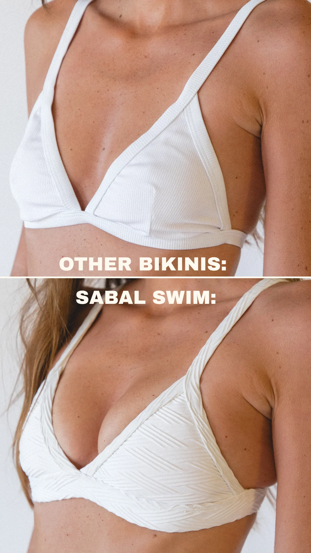 Cleavage-Enhancing Seaside Bikini Top- White Tides - Image 4